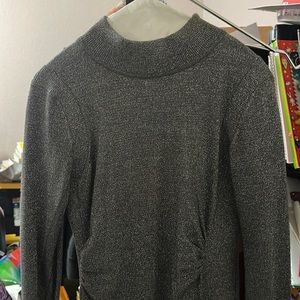 EUC Cache sweater with silver metallic. S
